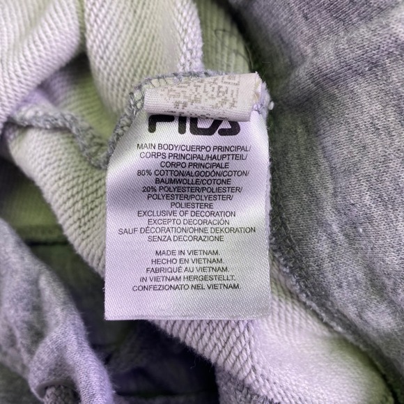 Fila Joggers Men's Medium Sweatpants Light Gray French Terry Athleisure Training - Picture 5 of 9